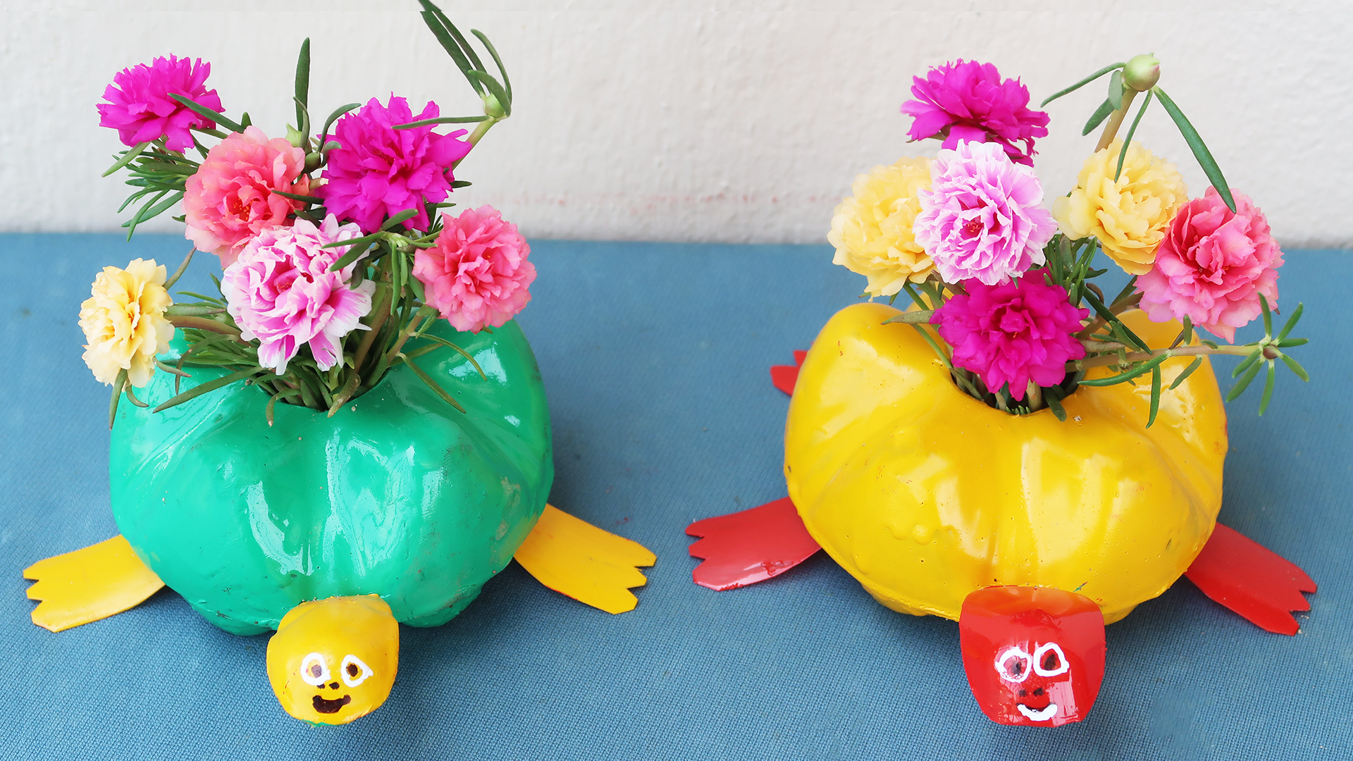 Beautiful Turtle Flower Pot Ideas From Recycled Plastic Bottles (2)