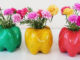 Make Beautiful Apple Shaped Flower Pots From Discarded Plastic Bottles
