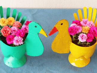 Beautiful Flower Pot Ideas, Swan-Shaped Flower Pots From Recycled Plastic Bottles