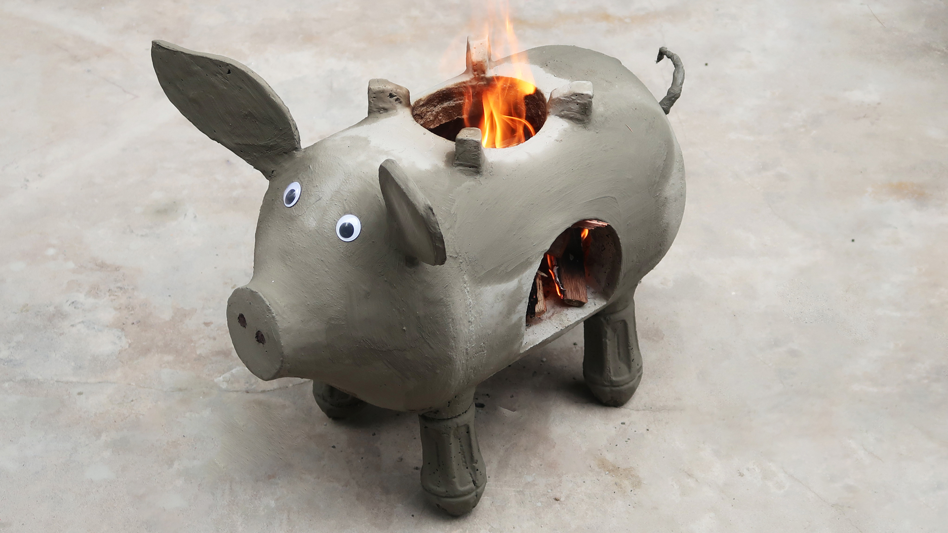 DIY Cement Stove Making At Home, Amazing Piggy Kitchen Construction Ideas