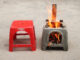 The Idea Of Building A Wood Stove From Cement And Discarded Plastic Chairs