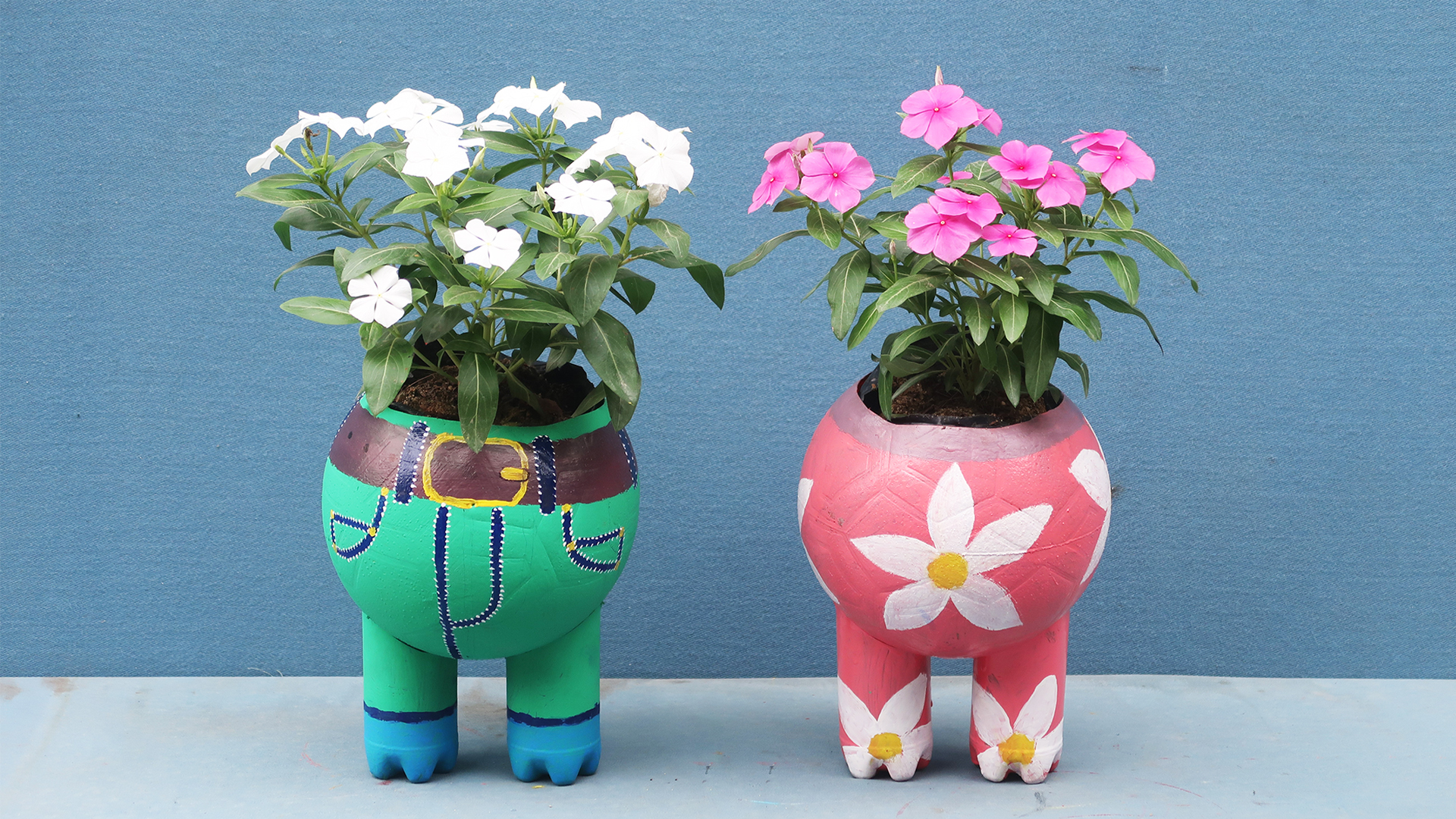 Creative Flower Pot Ideas, DIY Stunning Flower Pots From Plastic Bottles And Plastic Balls