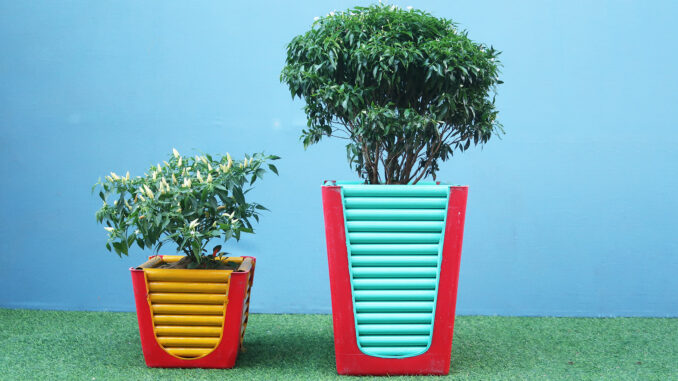 Creative Potted Ideas _ Reuse Plastic Chairs As Beautiful Planters
