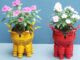 Recycle Plastic Bottles To Make Beautiful Colorful Flower Pots For Your Small Garden