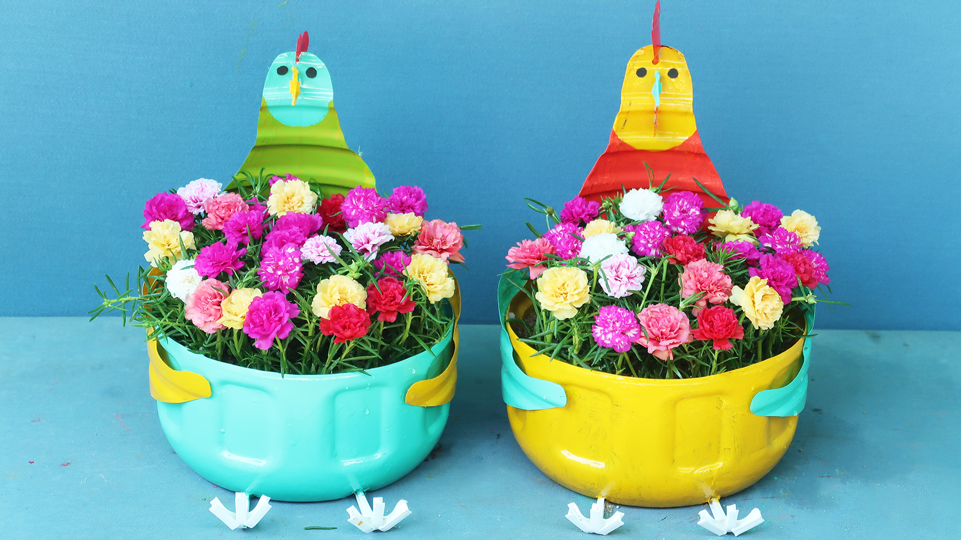 Beautiful flower garden ideas from plastic bottles