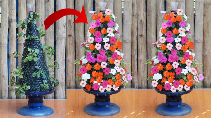 Creative Christmas Tree Garden, Beautiful Flower Garden Ideas Christmas Decoration