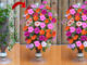 Turn Plastic Bottles Into Vertical Gardens To Grow Beautiful Flowers For Christmas Decoration